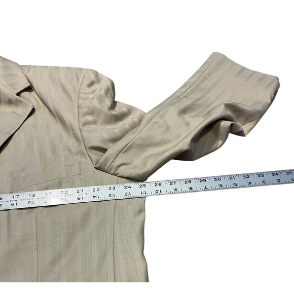 Tessori Uomo 100 % Wool Off White Sport Coat/Blazer Men's Size 46R - Italy - Picture 10 of 15